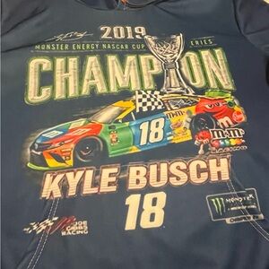 Kyle Busch #18 Monster Energy NASCAR Cup Series Champion Hoodie - Medium
